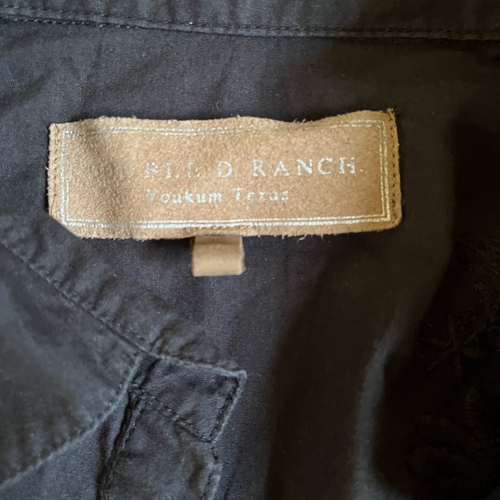 Double D Ranch Black Embroidered Mini Shirt Dress - Picture 4 of 5